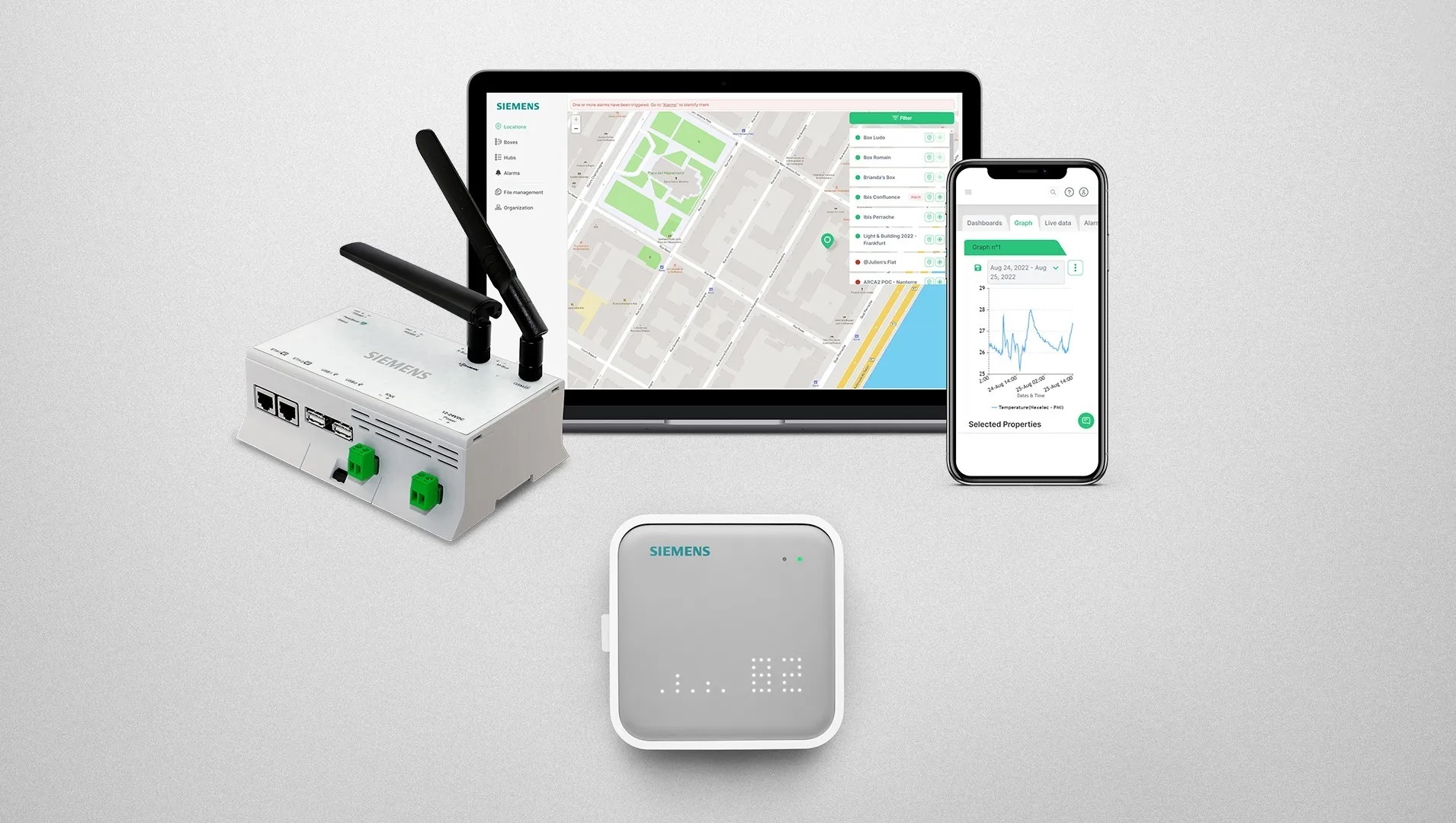 Dispozitiv de supraveghere si monitorizare a cladirii Siemens Connect Box