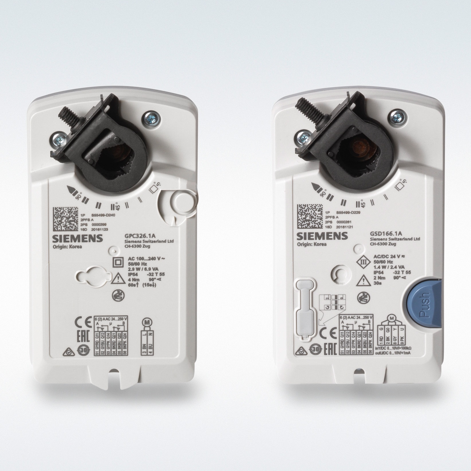 Servomotoare de clapeta Siemens OpenAir