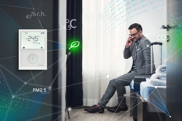 Termostat de camera inteligent Siemens RDG200 cu comunicatii KNX