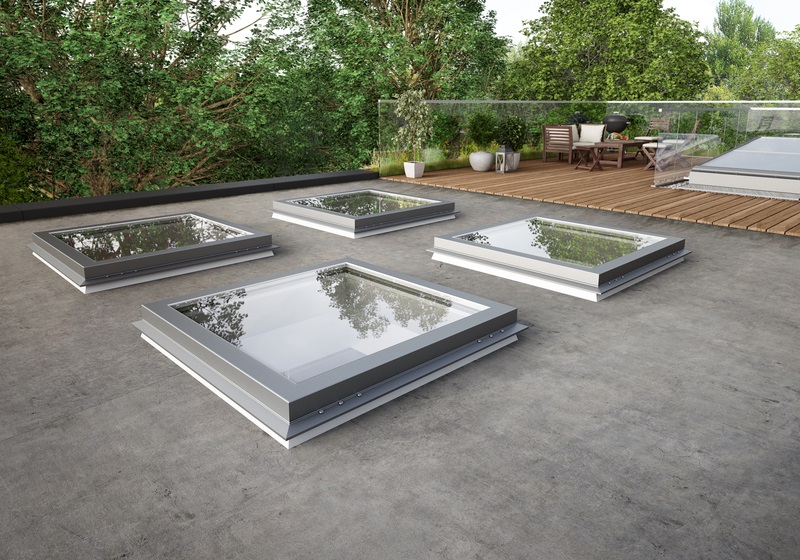 Luminatoare tip fereastra Lamilux FE cu rama din aluminiu