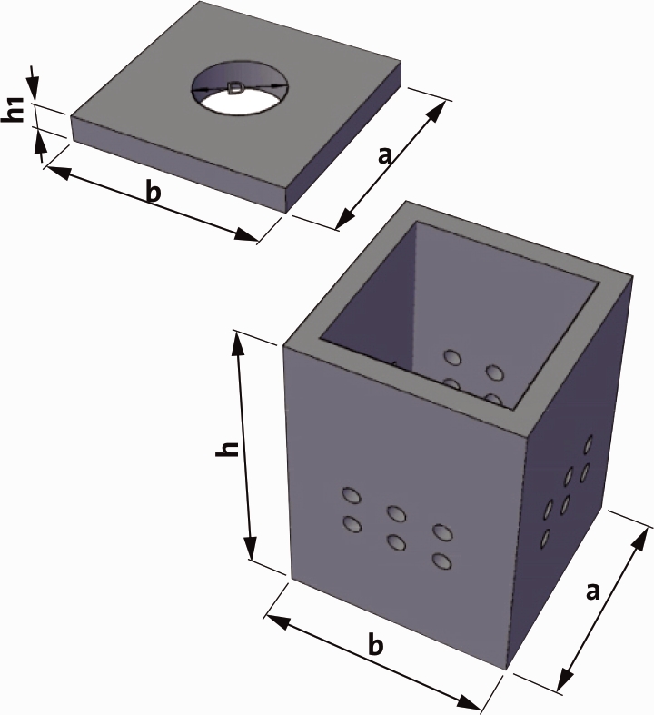 Camin rectangular de tragere pentru linii electrice subterane Somaco
