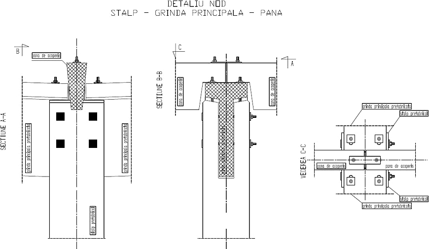 Moduri de alcatuire a nodurilor structurilor prefabricate