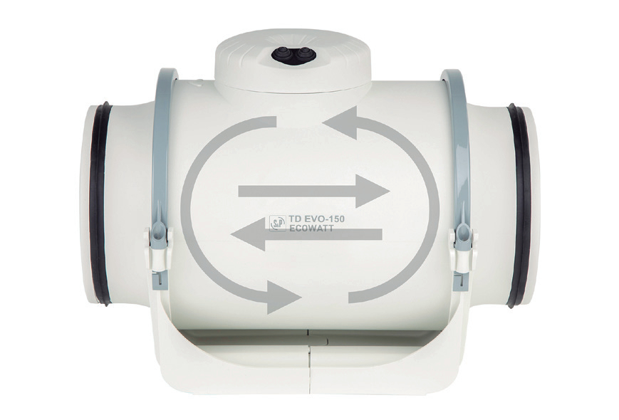 Ventilator in-line cu debit mixt Soler&Palau TD-EVO ECOWATT