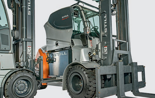Stivuitoare electrice STILL RX 60 6,0 - 8,0 t - Disponibilitate ridicata datorita schimbarii rapide a bateriei