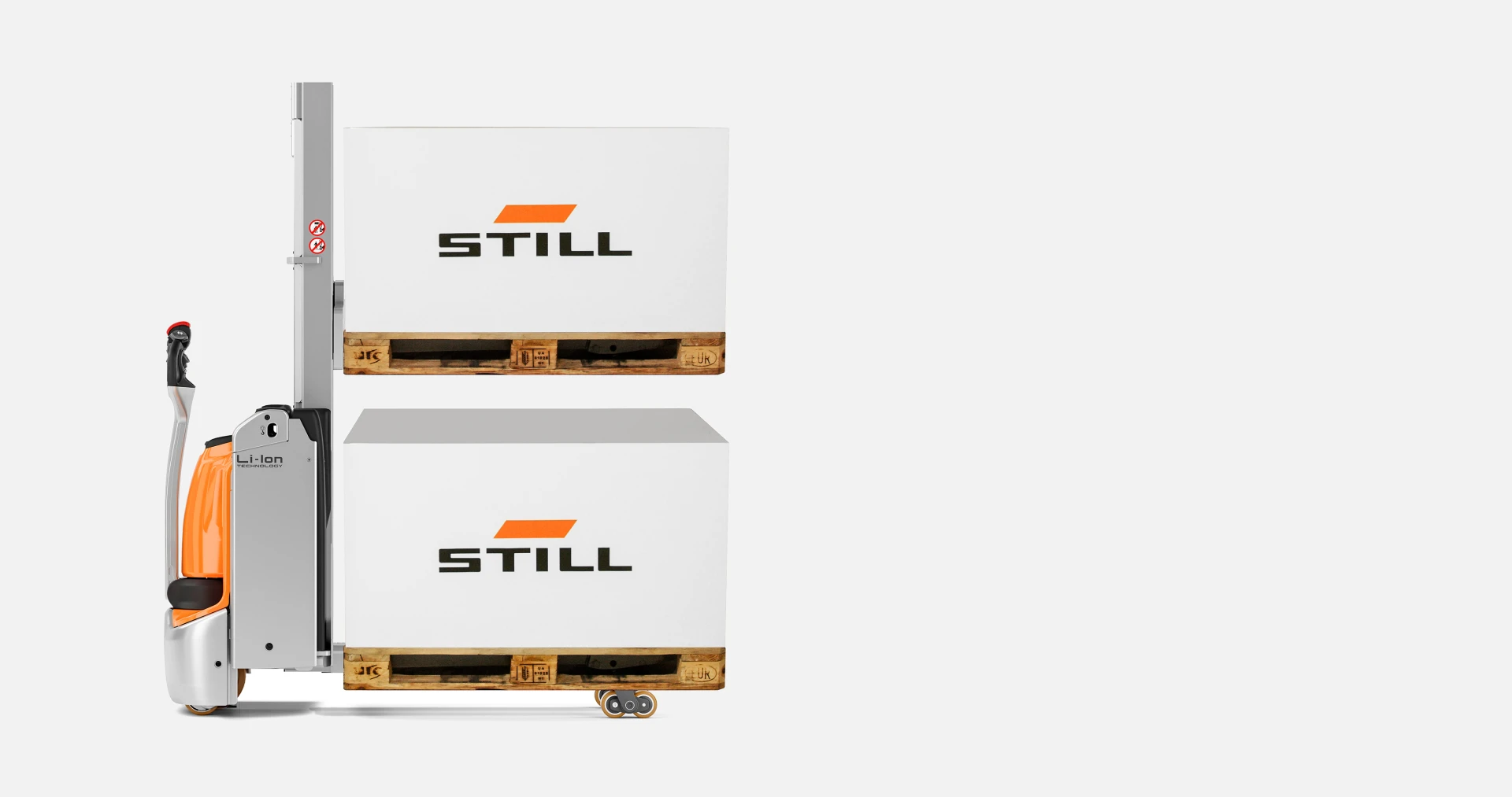 Transpaleti STILL pentru paleti suprapusi STILL EXD 18C-20C