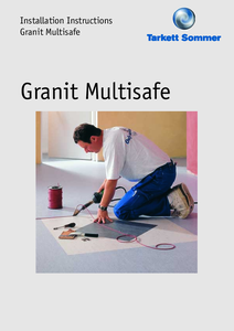 Pardoseli Tarkett antiderapante din PVC Granit Multisafe - instructiuni de montaj