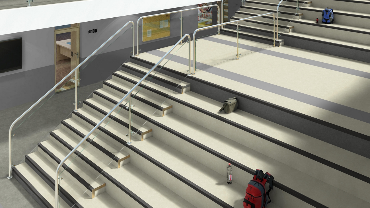 Pardoseli Tarkett antiderapante din PVC Tapiflex Stairs