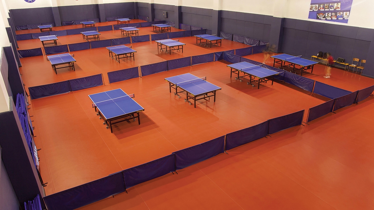 Pardoseala sportiva din PVC elastica in punct Tarkett Table Tennis