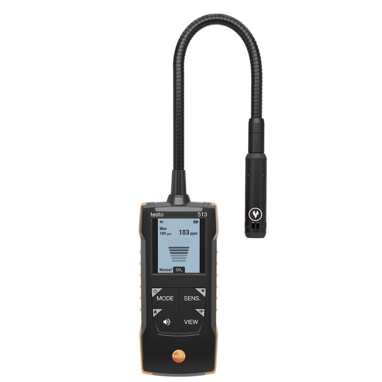 Detector de scurgeri de gaz cu sonda flexibila testo 513