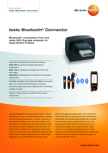 Conector Bluetooth® testo - fisa tehnica