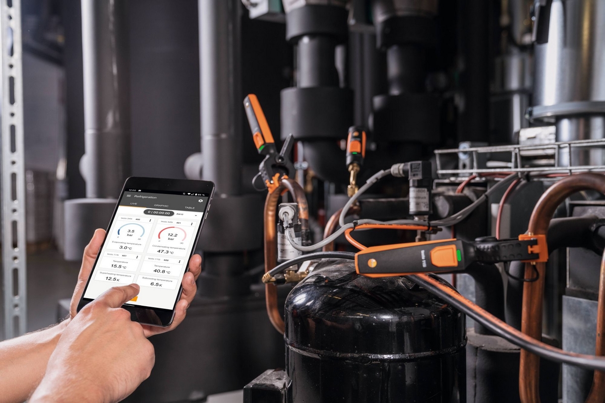 Termometru tip cleste testo 115i operat prin smartphone