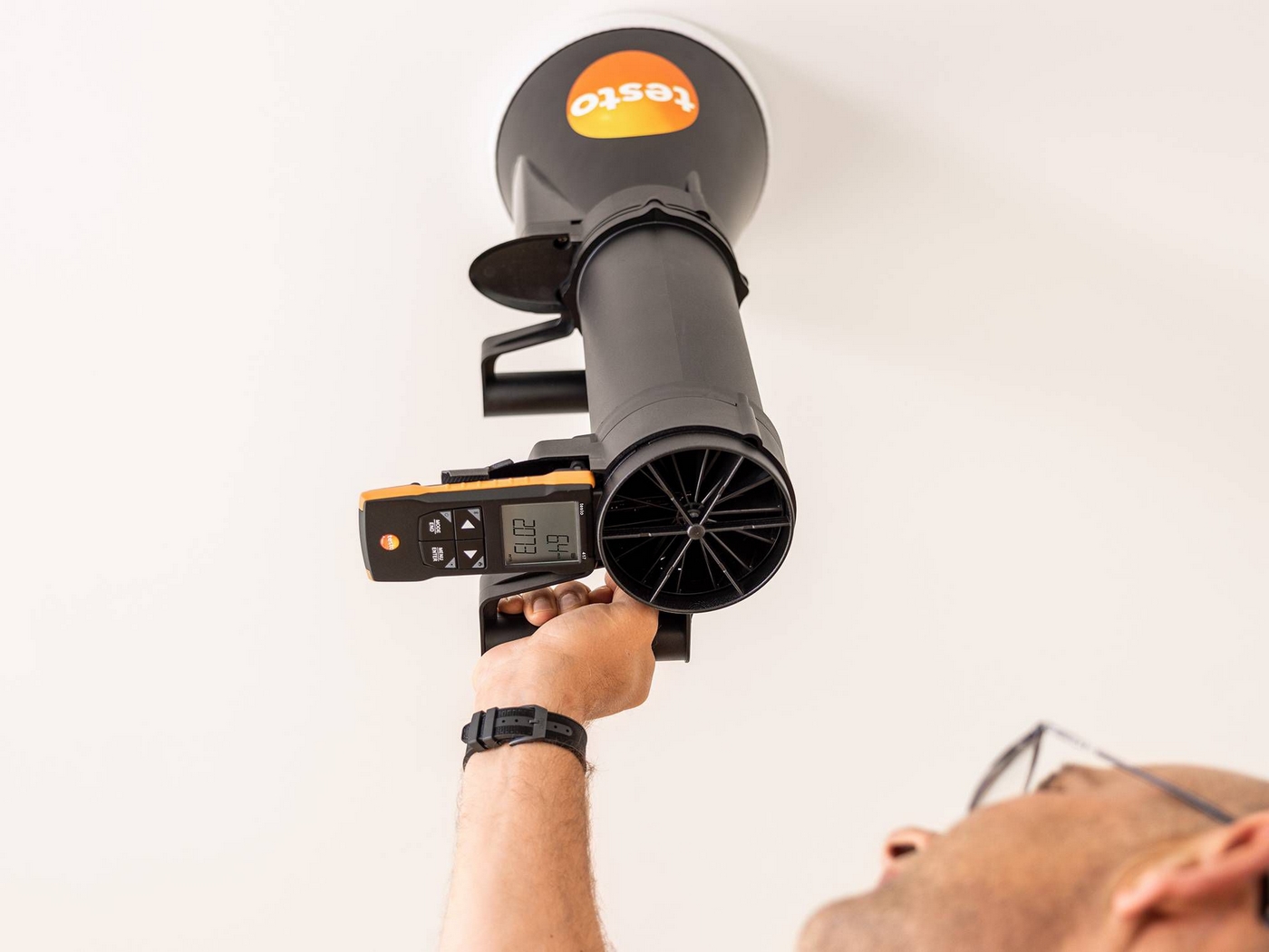 Anemometru digital cu elice de 100 mm testo 417 - set 2