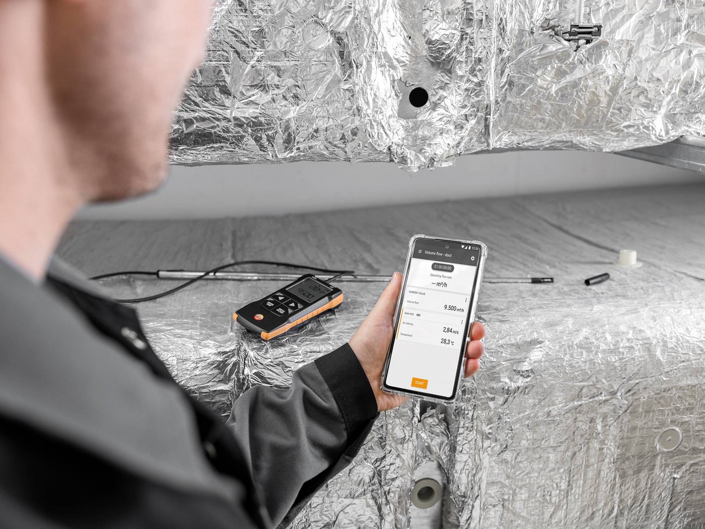 Anemometru digital cu fir cald testo 425