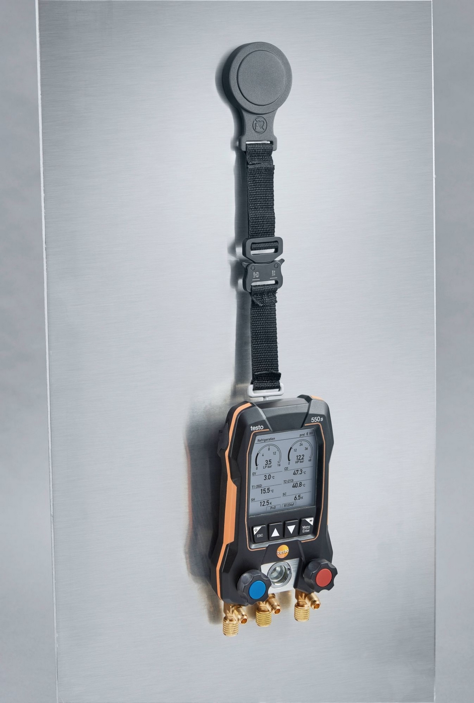 Manifold digital inteligent cu sonde de temperatura cu cablu fix testo 550s Set de baza