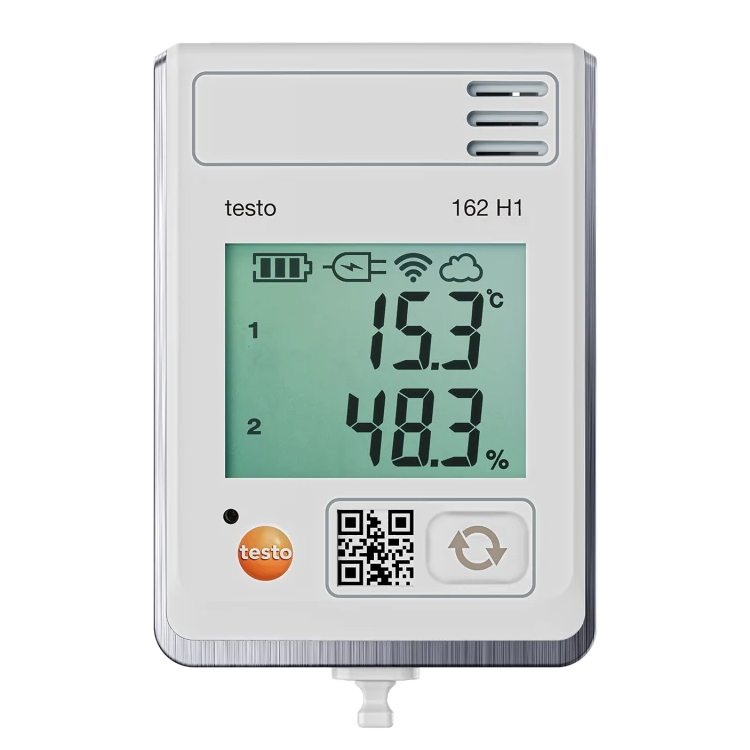 Inregistrator online de date cu afisaj si senzor integrat de temperatura si umiditate testo 162 H1