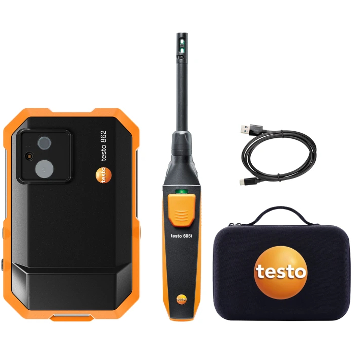 Set Mucegai testo 862-2 - Camera de termoviziune (256 × 192 pixeli) testo 862 si termohigrometru testo 605i