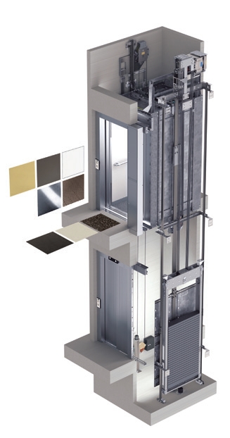 Ascensor persoane Synergy 100 - paleta culori