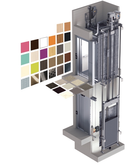 Ascensor persoane Synergy 200 - paleta culori