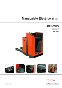 Transpalete electrice BT Levio seria S - fisa tehnica