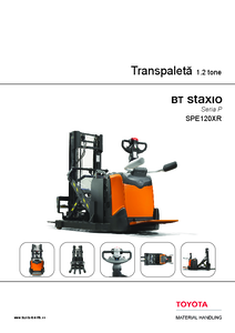 Transpalete electrice BT Staxio seria P - SPE120XR - fisa tehnica