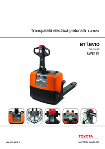 Transpalete electrice BT Levio seria W - LWE130<BR>1.3 tone - fisa tehnica