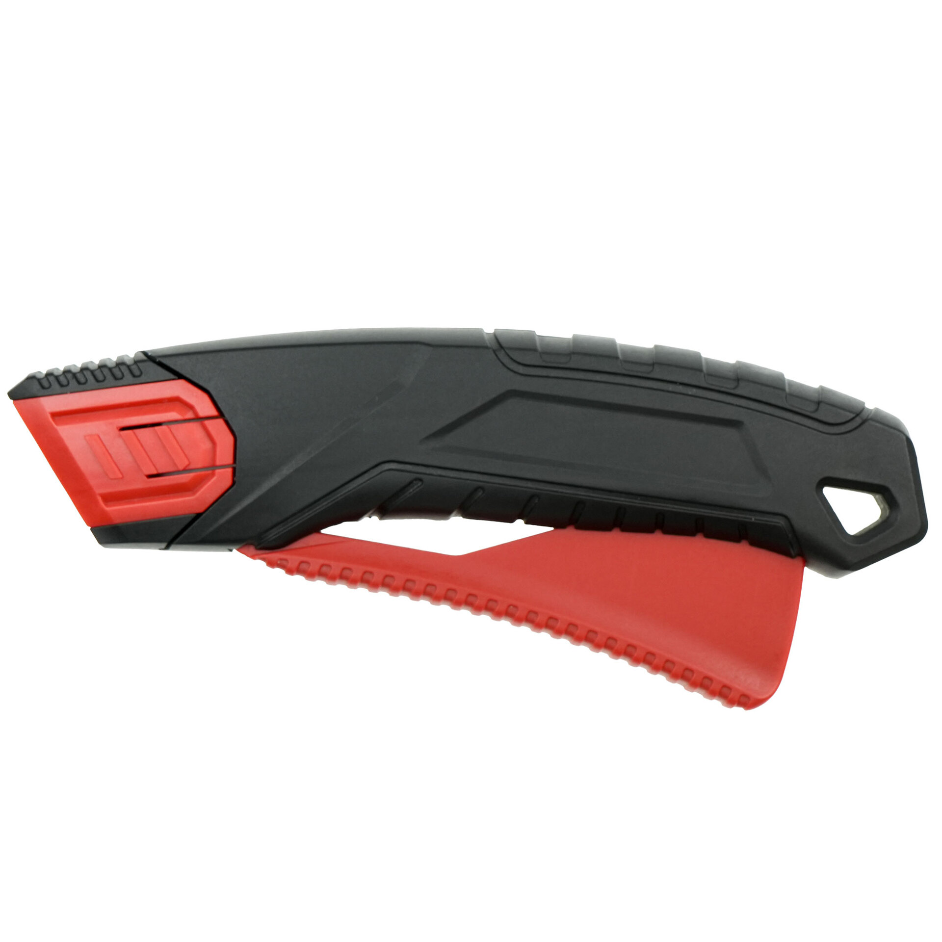 Cutter Kronus 7556SM1 cu maneta de dubla securitate si lama trapezoidala