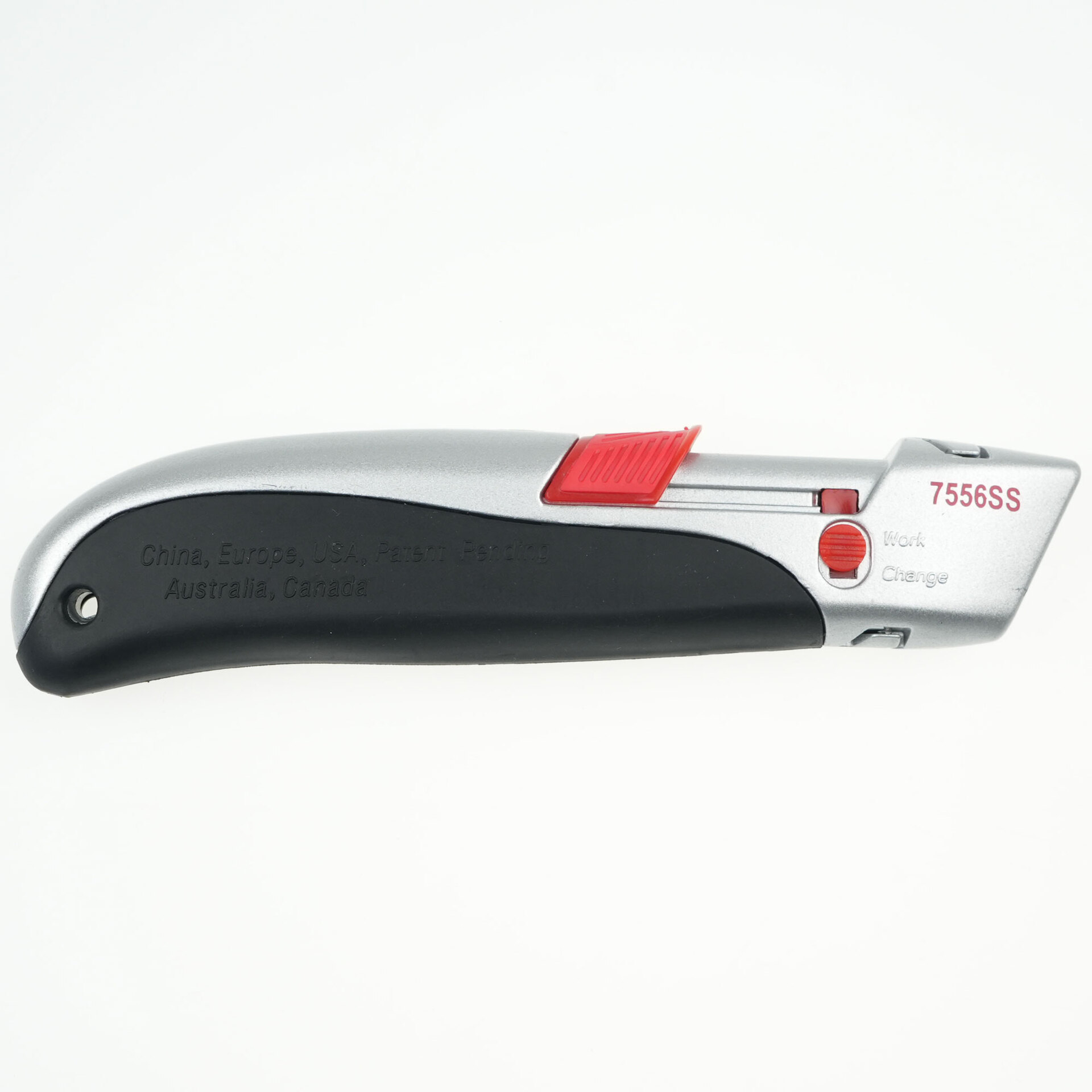 Cutter Kronus 7556SS cu dubla securitate autoretractabil si set 10 lame SK5