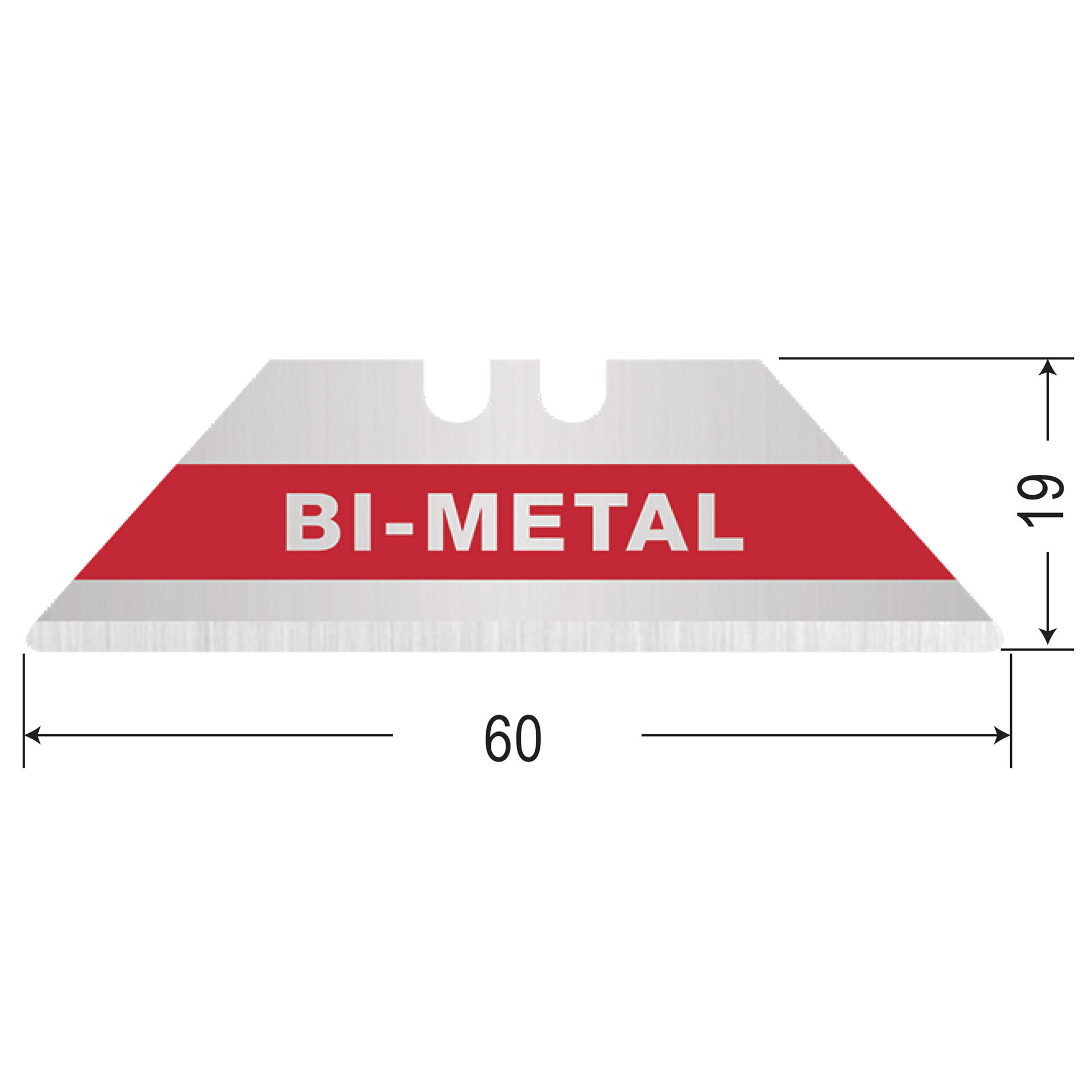Set 10 lame trapezoidale Bi-Metal Kronus 7556.1T-BIM