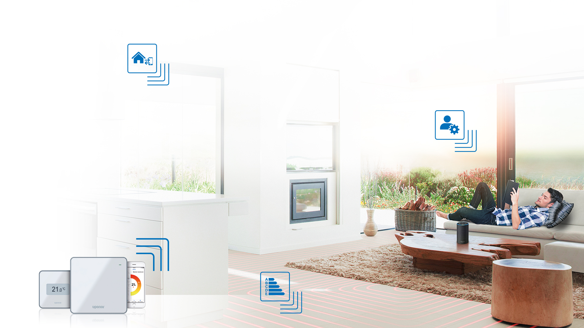 Uponor Smatrix Pulse - Sistem de comanda a temperaturii interioare