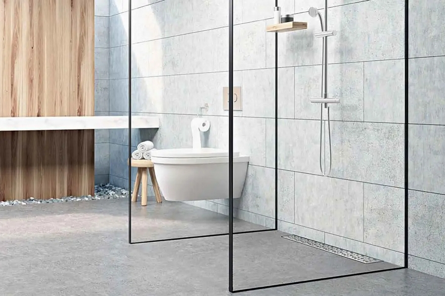 Rigole pentru dus, sifon pentru pardoseala Uponor Aqua Ambient si aeratoare Uponor