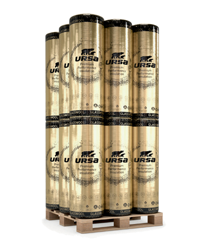 Vata minerala de sticla, URSA GOLD SF 32 h/Vk, produs premium