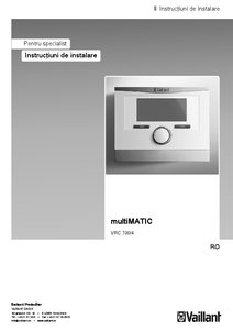 Termostat ambiental modular Vaillant multiMATIC 700 - instructiuni de montaj