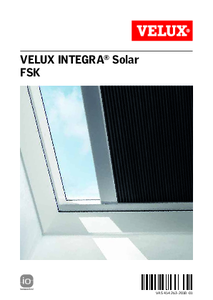 FSK - Rulou plisat opac, eficient energetic pentru fereastra pentru acoperis tip terasa - instructiuni de montaj