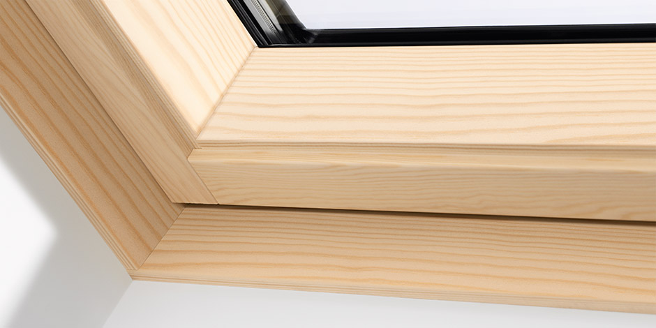 GDL 3066 - Balcon Cabrio pentru acces in afara mansardei - Finisaj interior, pin