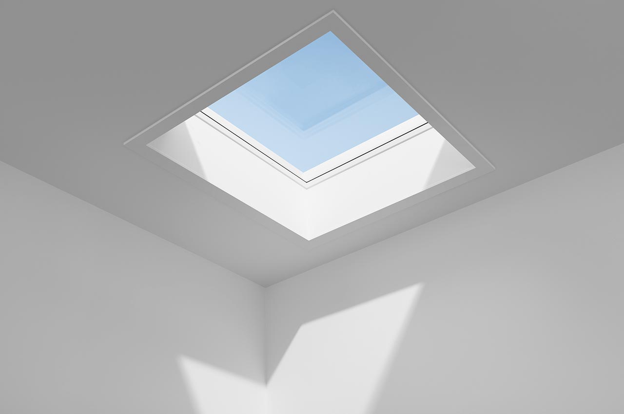 CFU, CVU, ISU 2093 - Ferestre VELUX pentru acoperis terasa cu protectie din sticla plata