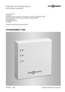 Vitoconnect 100 - modul interfata WLAN - instructiuni de montaj