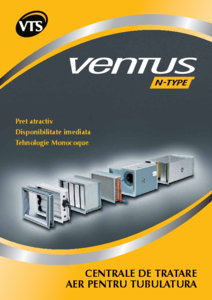 Centrala de tratare a aerului VTS VENTUS N-TYPE, suspendabile - prezentare detaliata