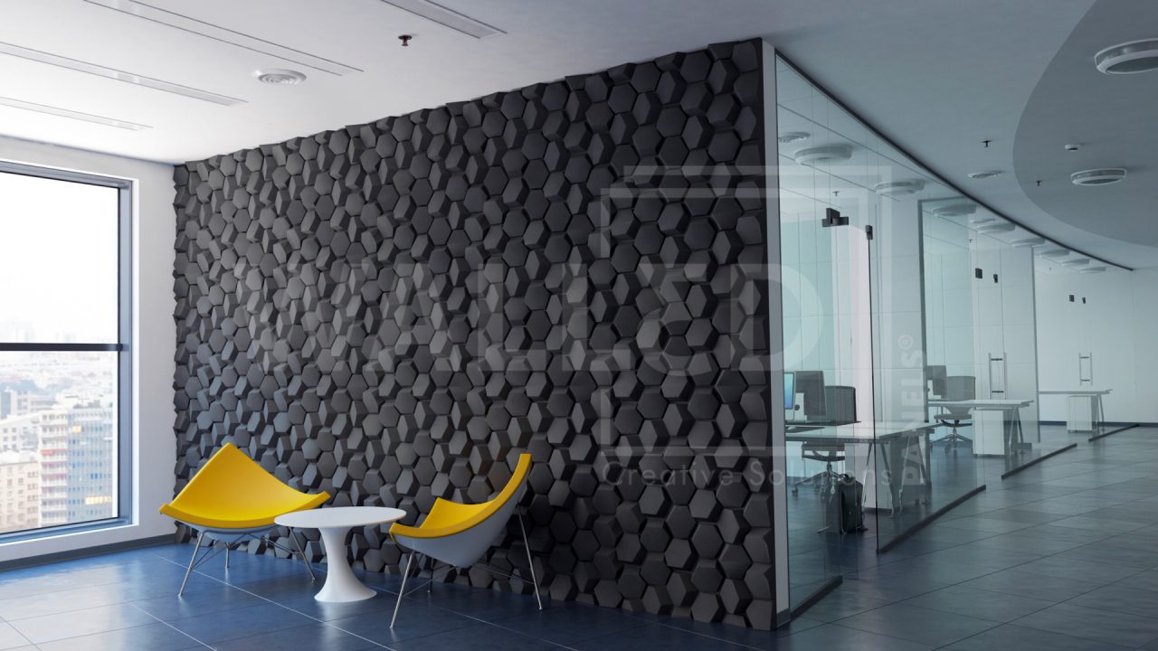 Panou decorativ tridimensional Hematite model 5
